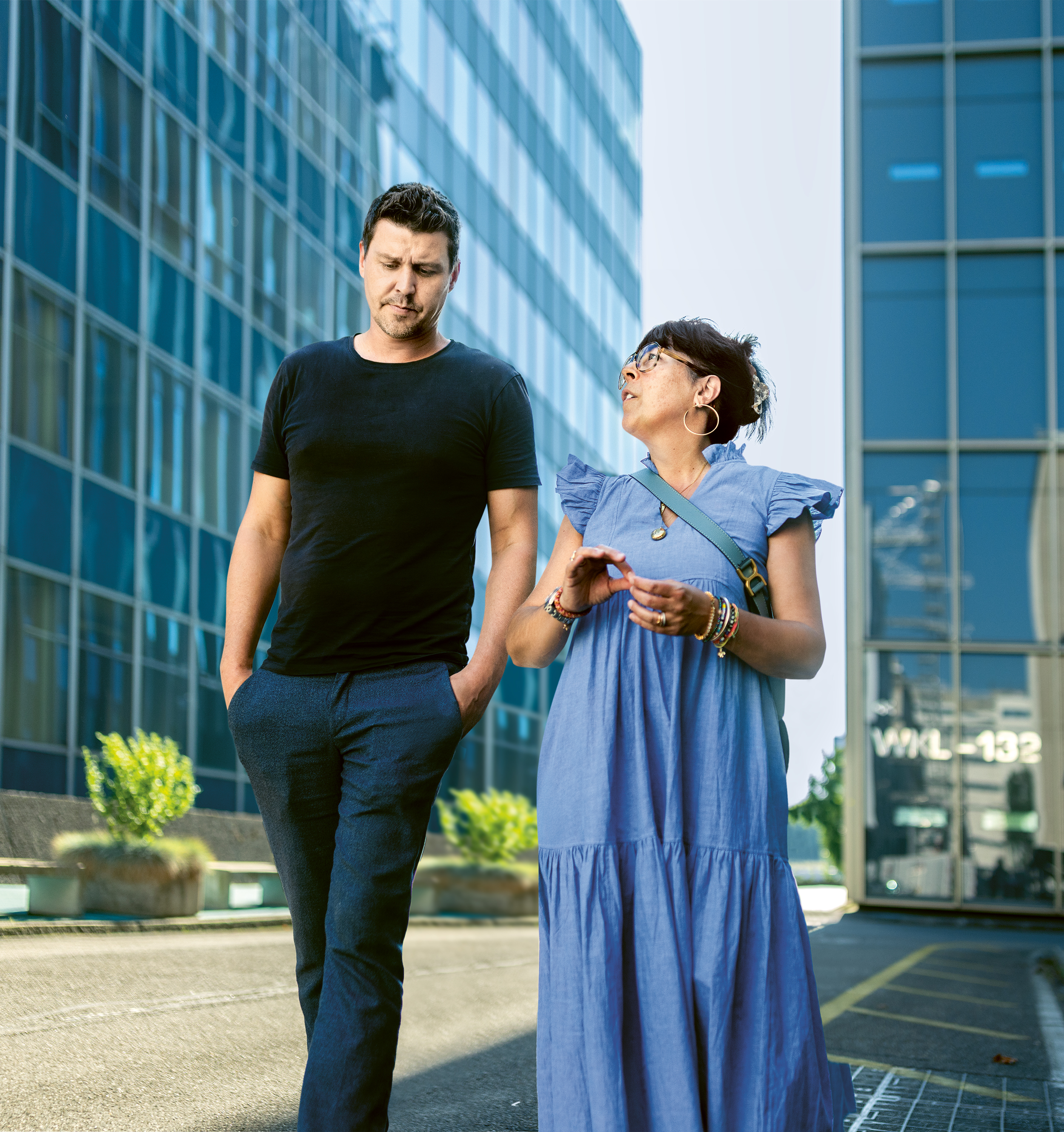 Vanessa Prein und Manuel Raemy im Gespräch.